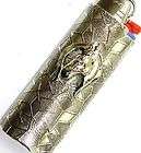 Horse head with shoe on a bic lighter case plated silver fits a 3 bic