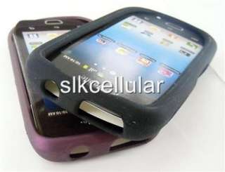   Original OEM T Mobile Samsung Exhibit 4G T759 Black+Purple Gel Case