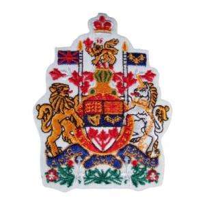 Canada Coat Of Arms Iron On Embroidered Patch New 11742  