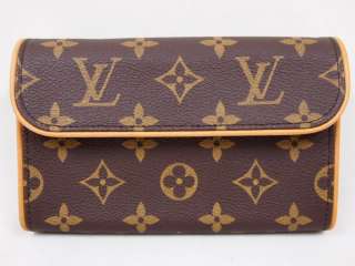 LV Monogram Canvas Handbag Pochette Florentine M51855 Waist Pouch Bag 