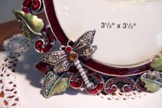 Crystals, Enamel Picture Frame, DRAGONFLY, DRAGONFLIES  