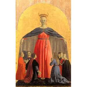 Kunstreproduktion Piero della Francesca Schutzmantelmadonna 45 x 71 