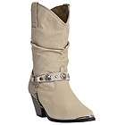 Dingo Womens Western Cowboy Boots Tan Pig Suede W/Strap DI 526 Size 6 