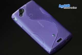Sony Ericsson Xperia Arc S / X12 S LINE Cover + FOLIE Hülle Tasche 