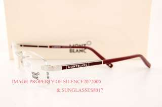New MONT BLANC Eyeglasses Frames 264 A92 SILVER Unisex 664689454303 
