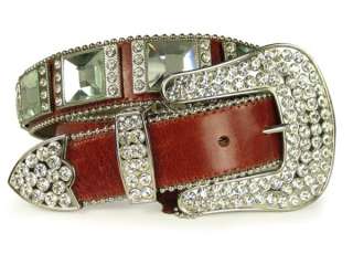 RODEO BOUTIQUE HOT SALE $200+ REAL LEATHER WESTERN GIANT RHINESTONE 