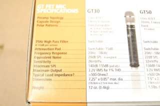 GROOVE TUBES GT GT30 FET Condenser Microphone NEW!  