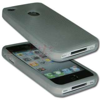 NEW iPHONE 4 4G CASE COVER SILICONE SERIES POUCH Gray  