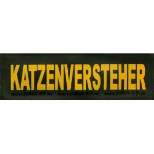KATZENVERSTEHER 2xLogos GROSS gelb für Julius K9 / Logo Klettlogo 
