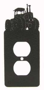 Wheel drive tractor black power outlet plate cover  