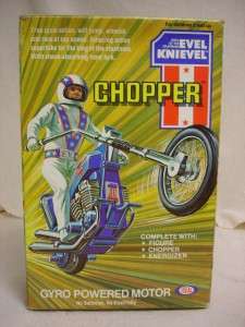 EVEL KNIEVEL CHOPPER 1976 COMPLETE IN BOX IDEAL  