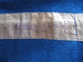 British WWII work jacket chore jacket blue wool DEADSTOCK dated 1940 
