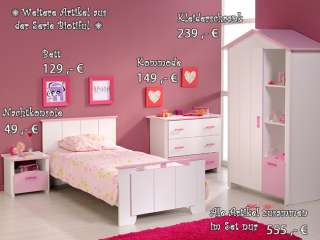 Kinderzimmer für Mädchen ** BIOTIFUL B** rosa weiss neu  
