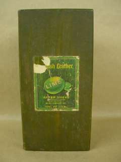 English Leather Lime After Shave Beautiful 1960s Vintage Wooden Box 