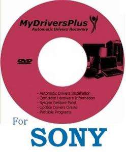 Sony VGC LT15E Drivers Recovery Restore DISC 7/XP/Vista  