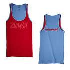 ZUMBA Feel the Music Ribbed Tank Candy Red ALL SIZES 