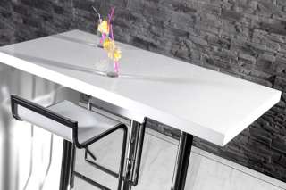 Design Bartisch Titan hochglanz weiss Stehtisch Tisch  