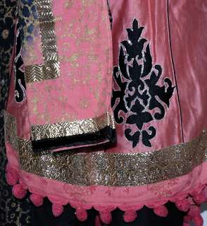 Indian VELVET WORK Designer Handmade Salwar Kameez Suit  