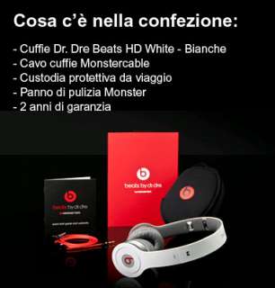 MONSTER BEATS BY DR. DRE SOLO HD WHITE   CUFFIE ON EAR CON CONTROL 