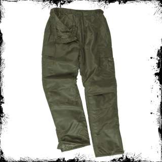 MA1 CARGO ARMY THERMAL WINTER MENS TROUSERS OLIVE S 3XL  
