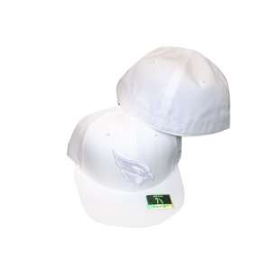  Arizona Cardinals White / White Fitted Flat Brim Hat / Cap 