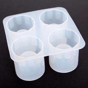 Silicone Shooters Ice Cube Shot Glass Freeze Mold Mould  