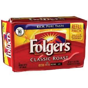 Folgers Medium Roast Coffee Classic Roast   12 Pack  