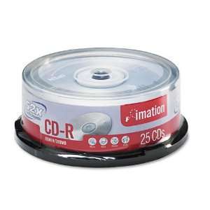  imation® CD R Discs, 700MB/80min, 52x, Spindle, Silver 