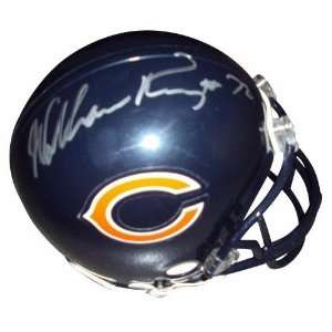   Signed Mini Helmet   w/ The Fridge   Autographed NFL Mini Helmets