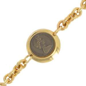 Canadian Coin Bracelet Penny 1867 1967 Gold Plated  