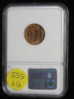 1909 VDB Lincoln Wheat 1c Penny NGC MS 66 RD  