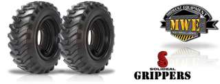 10x16.5 Solideal Skid Steer Gripper Tires Wheels Rims  