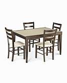   for Cafe Latte 5 Piece Dining Set Dining Table and 4 Slatback Chairs