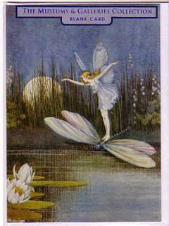 Ida Rentoul Outhwaite Greeting Cards Fairy On a Huge Dragon Fly