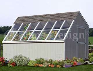 10 x 14 Greenhouse / Garden Storage Shed Plans #41014  