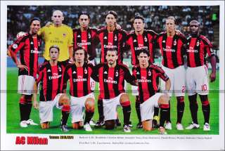 AC Milan SerieA Italy Team Football Poster 2010 2011  