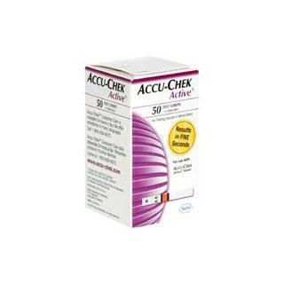 Accu chek Active Blood Glucose Test Strips box of 50 by ROCHE 