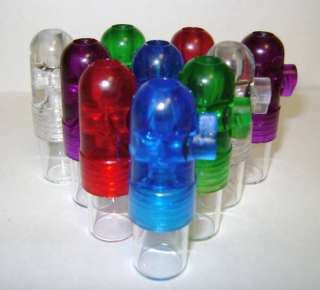 SNUFF BULLET LOT Acrylic Glass Set of 50 Bullets Rocket Glass Vial 