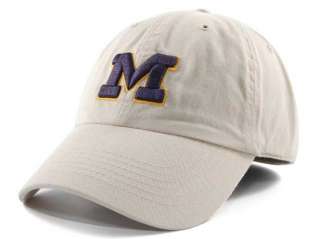 MICHIGAN WOLVERINES NCAA NATURAL FRANCHISE SIZE LARGE HAT CAP NEW 