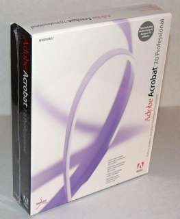 Adobe Acrobat 7 Professional Windows PN 22020213  