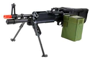Full Metal MK43 Airsoft Machine Gun AEG Rifle   Squad Automatic 