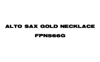 Selmer Alto Sax Replica Jewelry Necklace 24K Gold Plate  