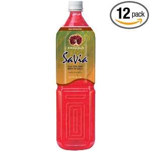 Savia Aloe Vera Drink Pomegranate Flavor, 3.75 Pounds (Pack of 12 