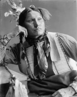 1890 American Indian wearing breastplate PHOTO  