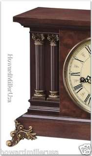 630212 Howard Miller antique Key Wound chiming Mantel Clocks cherry 