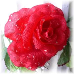 APPLE RED Silk Roses Garland Wedding Flowers Arch Decor  