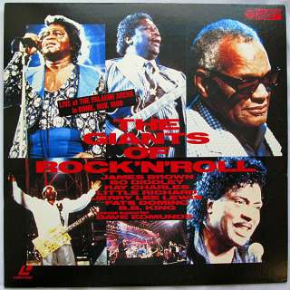 Japan LD THE GIANTS OF ROCKNROLL 88 Live James Brown, Ray Charles 