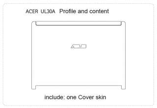 SGP Laptop Skin Deepblack Leather for ASUS UL30A  
