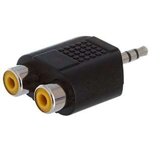  RCA Audio Splitter Adapter (3.5mm Male to 2 RCA Female 