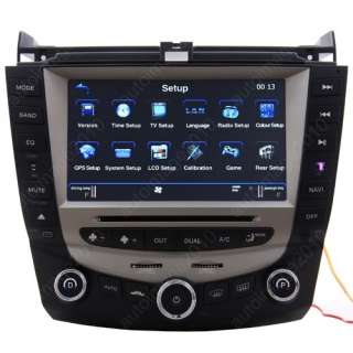 Honda Accord 2003 2007 8 Car GPS Radio DVD Player  